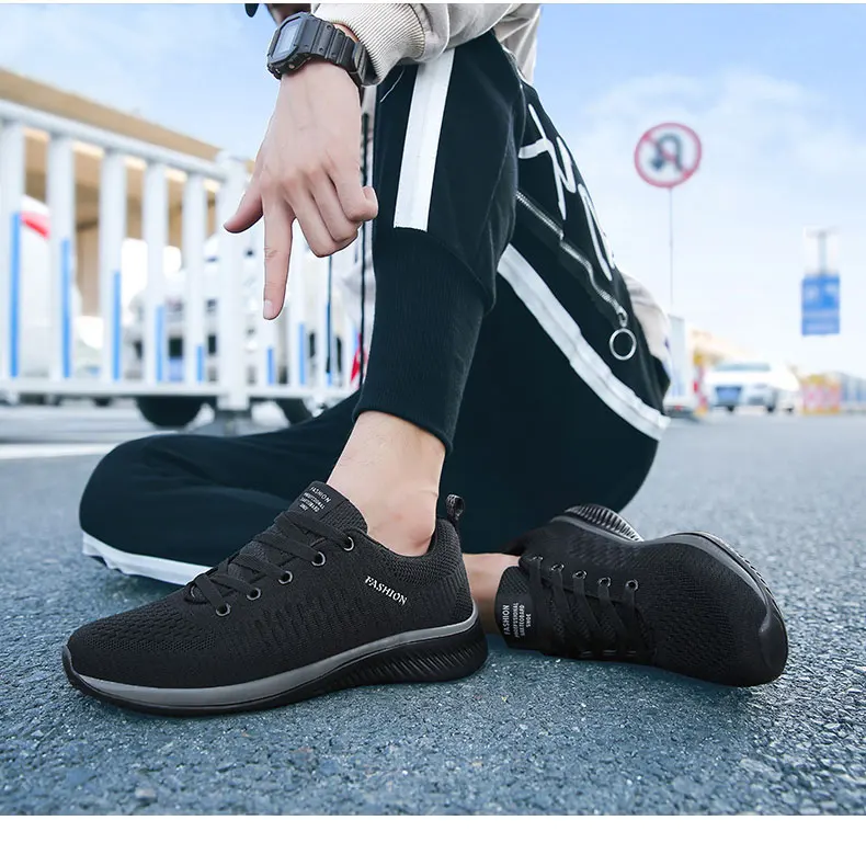 Мужская сетчатая обувь для бега; мужская обувь на шнуровке; легкие ...