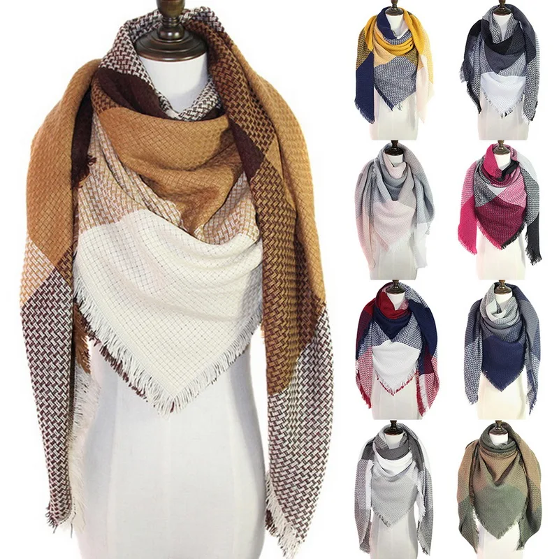 

NIBESSER Fashion Summe New Black Spring And Autumn Winter Women Scarf Shawl Color Lattice Warm Big Square Scarves