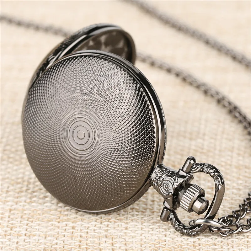 Изысканные карманные часы на цепочке для женщин мужчин студент череп женские карманные часы с узором арабский цифровой кварцевые