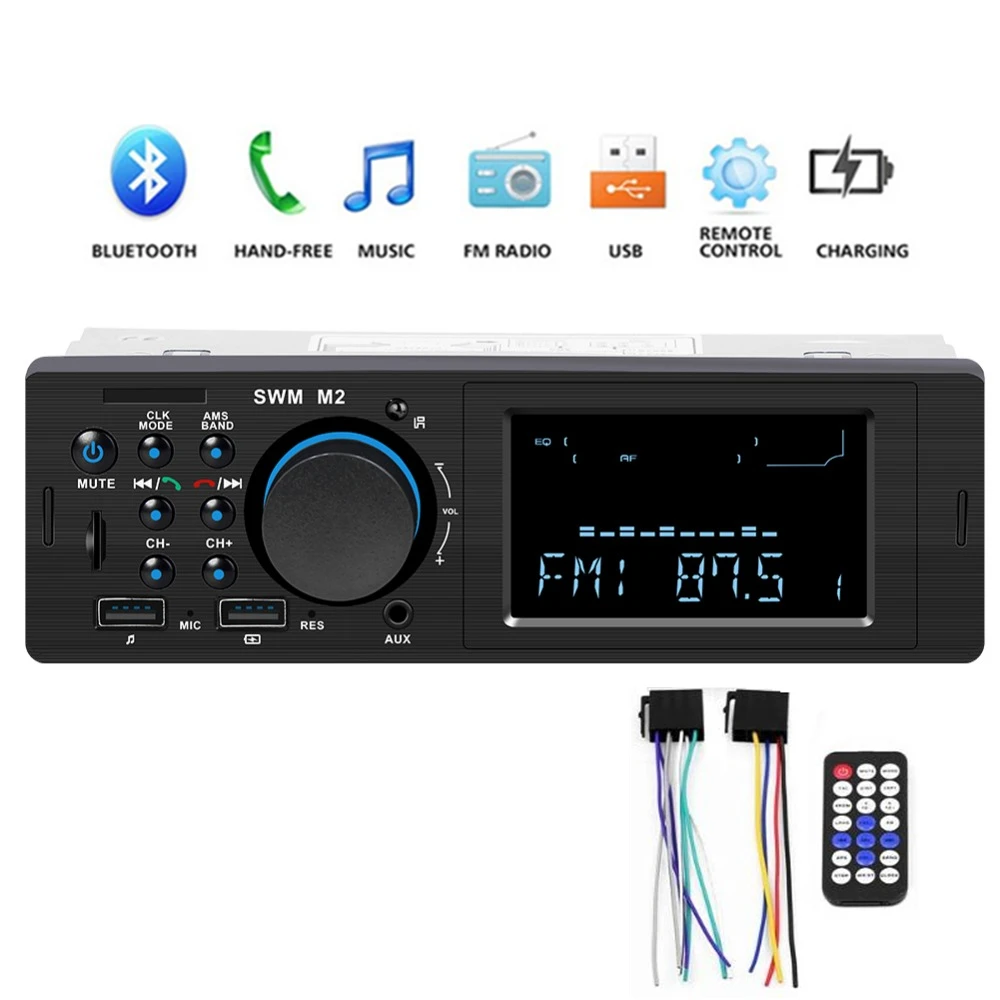 

Bluetooth Car Stereo Radio MP3 Music Player 12V In-Dash 1 Din Autoradio FM AUX USB TF Input Auto Audio Multimedia Player