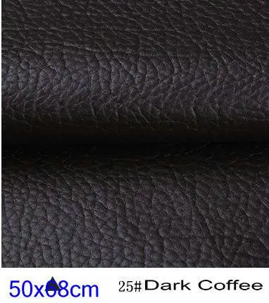 50x68 см DIY искусственная кожа ткань для мебели Pu искусственный материал стул голографическая обувь ткань искусственная кожа ткань Telas - Цвет: 25 dark coffee