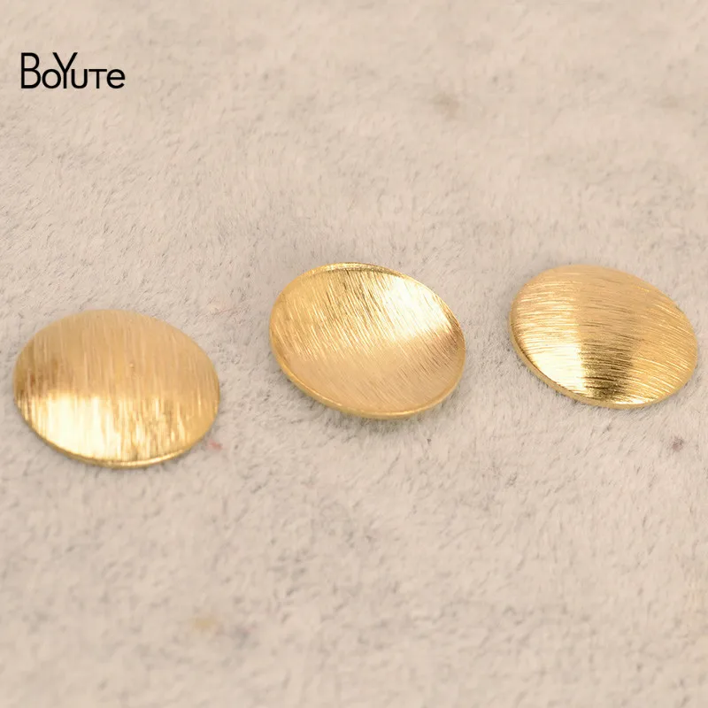 BoYuTe 100Pcs Metal Brass Curve Geometric Sheet Diy Hand Made Jewelry Accessories Wholesale (5)