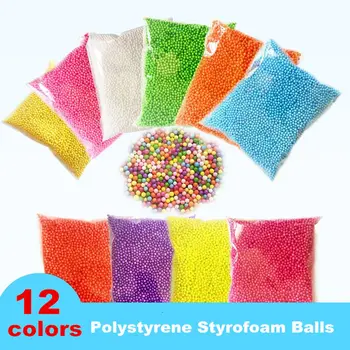 

1 Pack Polystyrene Styrofoam Filler Balls Bottle DIY Snow Mud Particles AccessoriesSlime Balls Small Tiny Foam Beads For Foam
