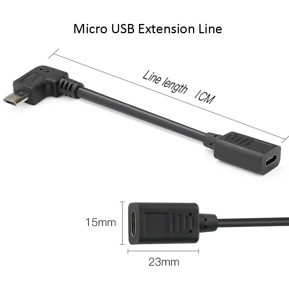 1 метр Osmo карманная линия передачи данных OTG IOS кабель-удлинитель для DJI OSMO карманные аксессуары 1 м разъем Micro-usb type-C