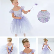 Акция гимнастический купальник для трико детская Одежда для танцев юбки-пачки и выполнения Этническая юбка платье шоу