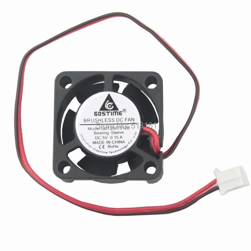 

50pcs/lot GDT Mini Fan Tiny 5V 2pin 2510 25mm 10mm Cooling Electric Products mini fans cooling