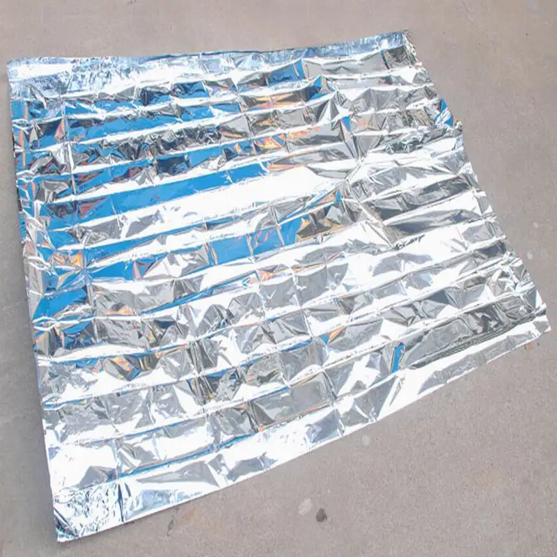 

Hot sell 200pcs/lot Waterproof outdoor Emergency Survival Foil Thermal First Aid Rescue Blanket Silver 210*130 CM