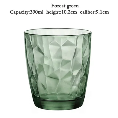 Green 390ml Термостойкие бессвинцовые Хрустальные чашки, красочные стеклянные бокалы для виски, пивные бокалы, бокалы для вина, креативные бар, отель, свадебная Питьевая Посуда - Цвет: Green 390ml