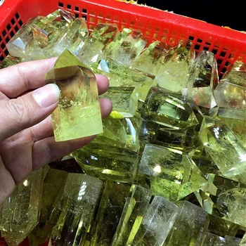 

1000g Natural yellow crystal wand point healing gem crystal crafts home decor gift wholesale price
