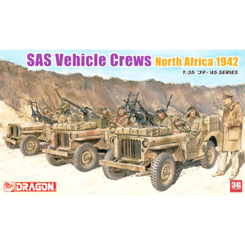 

Assemble 6682 British SAS Marshals North African Front 1 / 35 Model Kits
