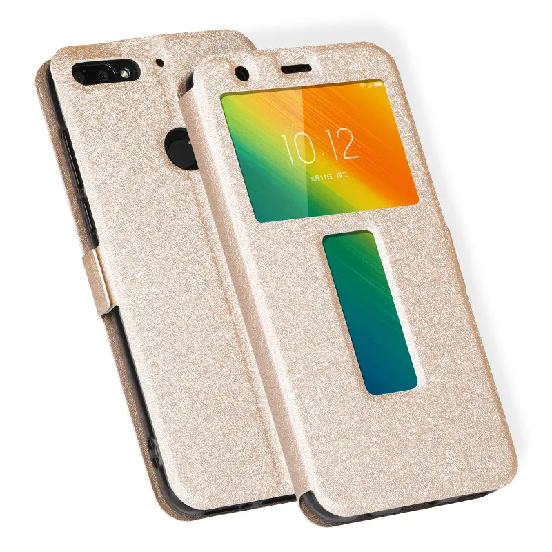 Чехол для Lenovo A5 откидной с окошком L18011 Магнитный кожаный чехол подставкой