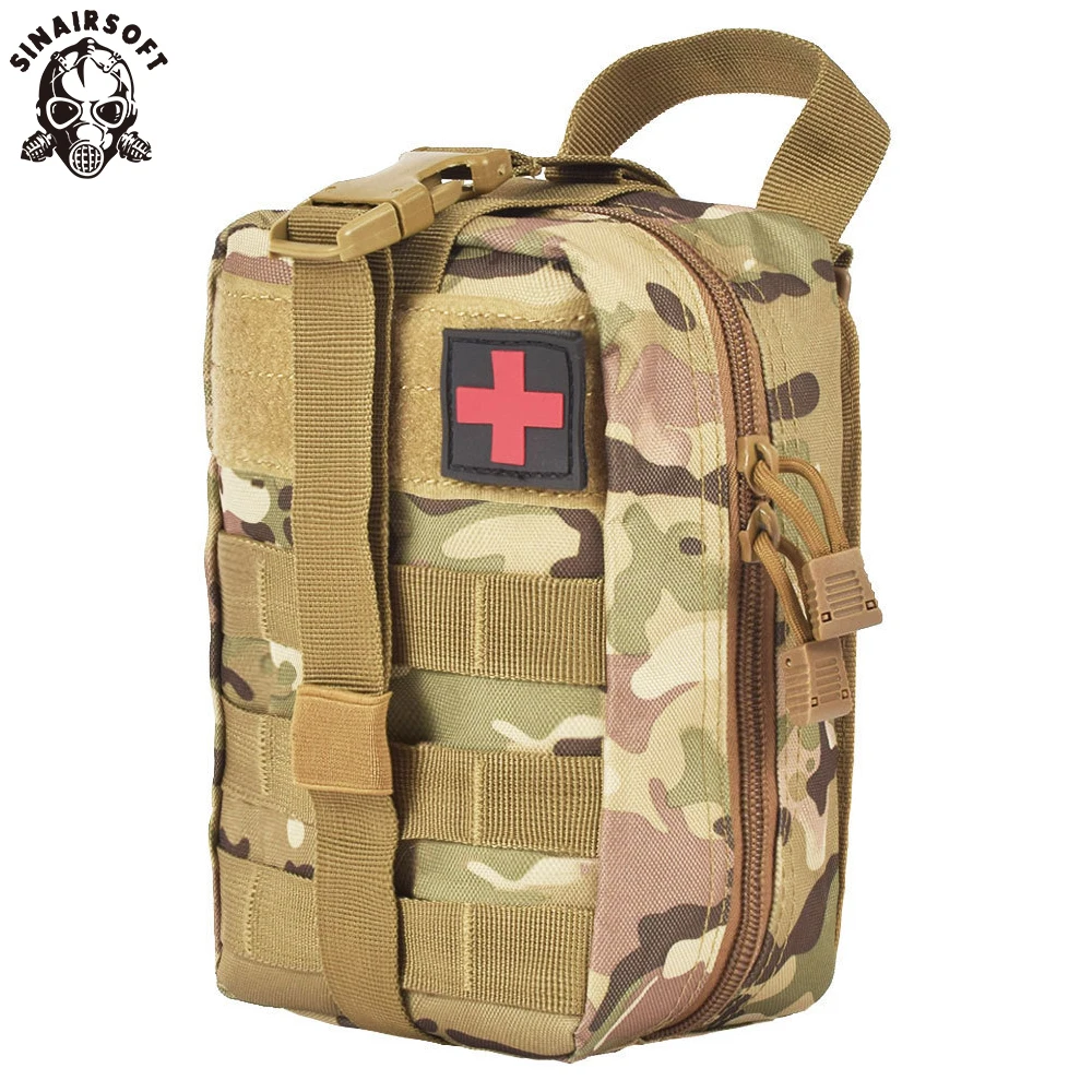 Camouflage Military Airsoft Molle Tactical Medical First Aid Nylon Pouch Bag