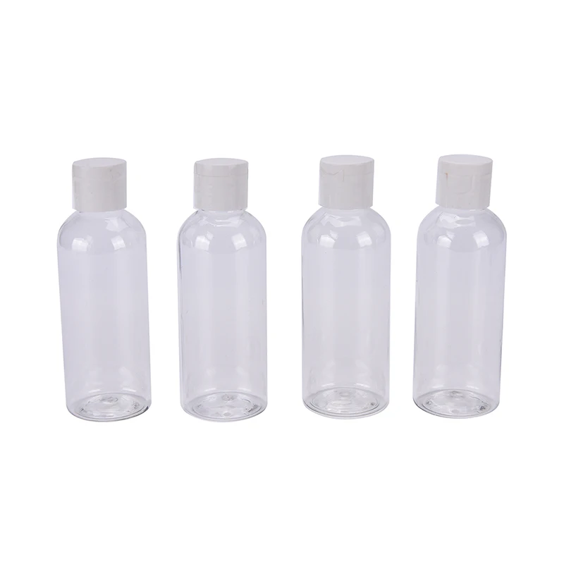 

4PCS 100ml Plastic Cosmetic Bottles For Travel Make-up Lotion Container With Carry Bag Make Up Bottle Women Beauty Tools