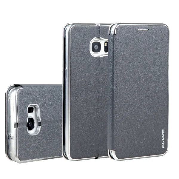 Note 9 Магнитный откидной кошелек из искусственной кожи чехол для samsung Galaxy s7 edge s8 S9 S10 Plus Note 8 Note 9 Note 10 Pro кожаный чехол - Цвет: gray