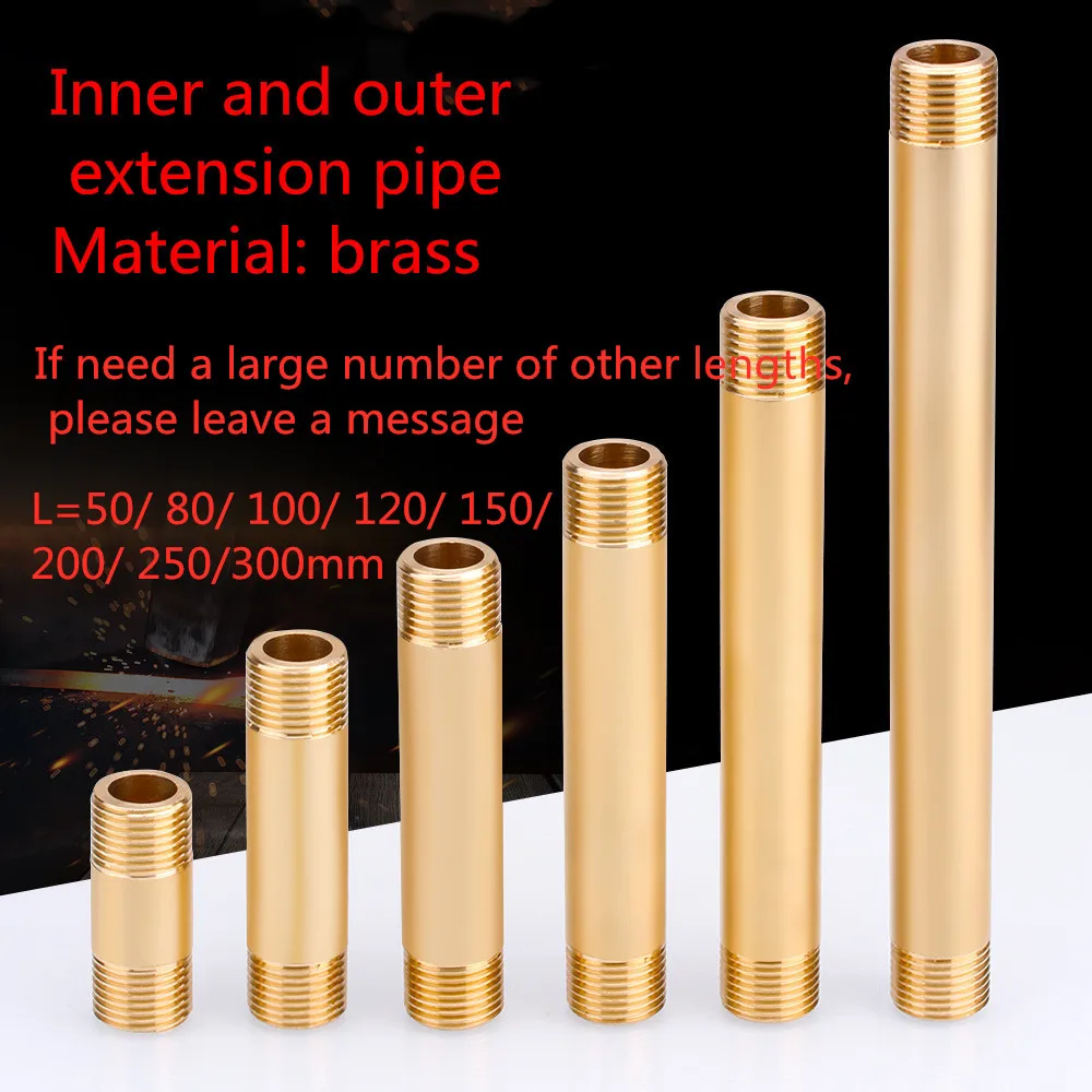 -Cobre de alambre externo directo G1/2 BSP tubo de extensión de tubo de cobre externo diente extensión roscada conjunta de cobre accesorios -Cobre de alambre externo directo G1/2 BSP tubo de extensión de tubo de cobre externo diente extensión roscada conjunta de cobre accesorios