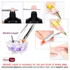 Makartt Poly Extension Gel Brush & Picker, Dual-Ended Brush Pen Tool for Nail Gel, Acrylic Gel Nail Brushes 6