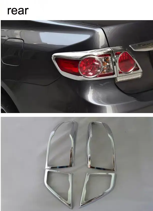 Противотуманная фара для TOYOTA Corolla 2007 2013 2 шт. АБС пластик хром передние и задние