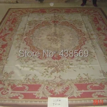 9'x12' Aubusson ковры шерстяные красные дизайнерские потертые шикарные ковры-все виды ковров в нашем магазине