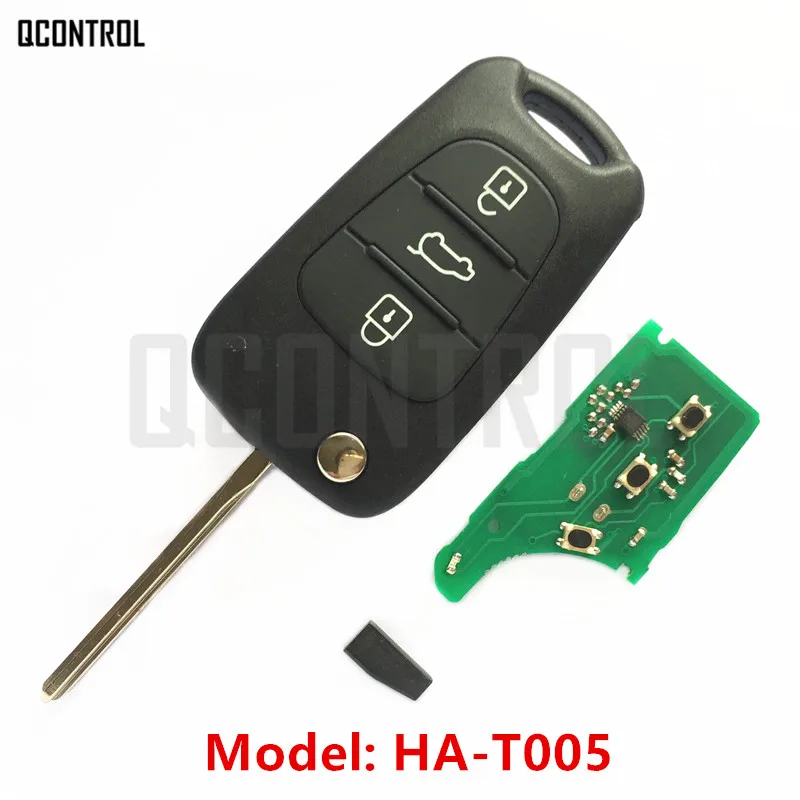 QCONTROL Автомобильный Дистанционный ключ Костюм для HYUNDAI CE0678 HA-T005 передатчик в сборе 433-EU-TP 433 МГц ID46 чип CMIIT