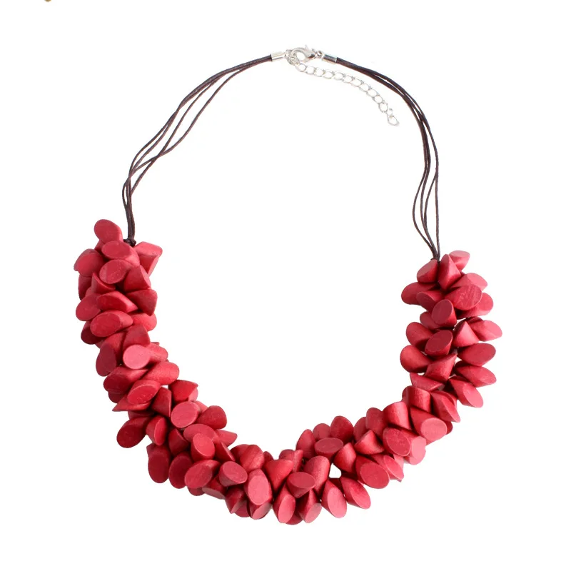 2019 новые продукты Европа и Америка Мода горячий цвет деревянный кулон