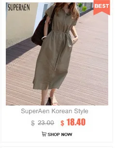 SuperAen, корейский стиль, женские юбки, хлопок, повседневные, модные, дикие, для девушек, юбки, лето, новинка, с принтом, юбки для женщин