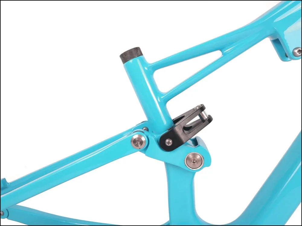 Clearance Spcycle 29er Full Suspension Bicycle Frame T1000 Full Carbon MTB Mountain Bike Suspension Frame 142*12 Thru Axle 165*38mm Travel 5