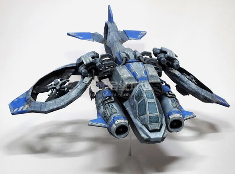 Высококачественная Бумажная модель бомбер StarCraft Banshee набор бумажных моделей 33
