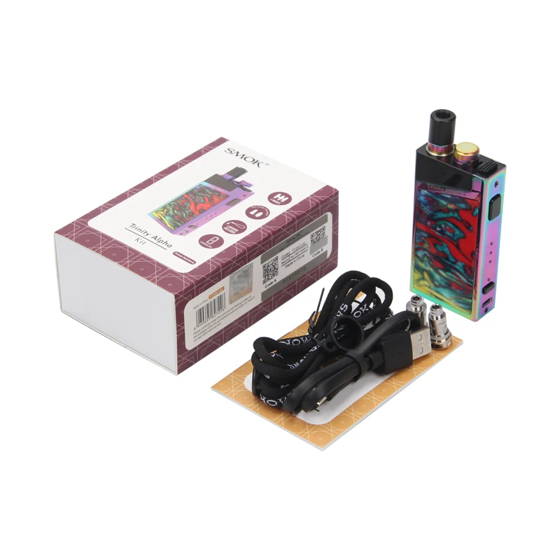 Электронная сигарета SMOK Trinity Alpha Pod Kit картридж 2 8 мл с аккумулятором 1000 мАч