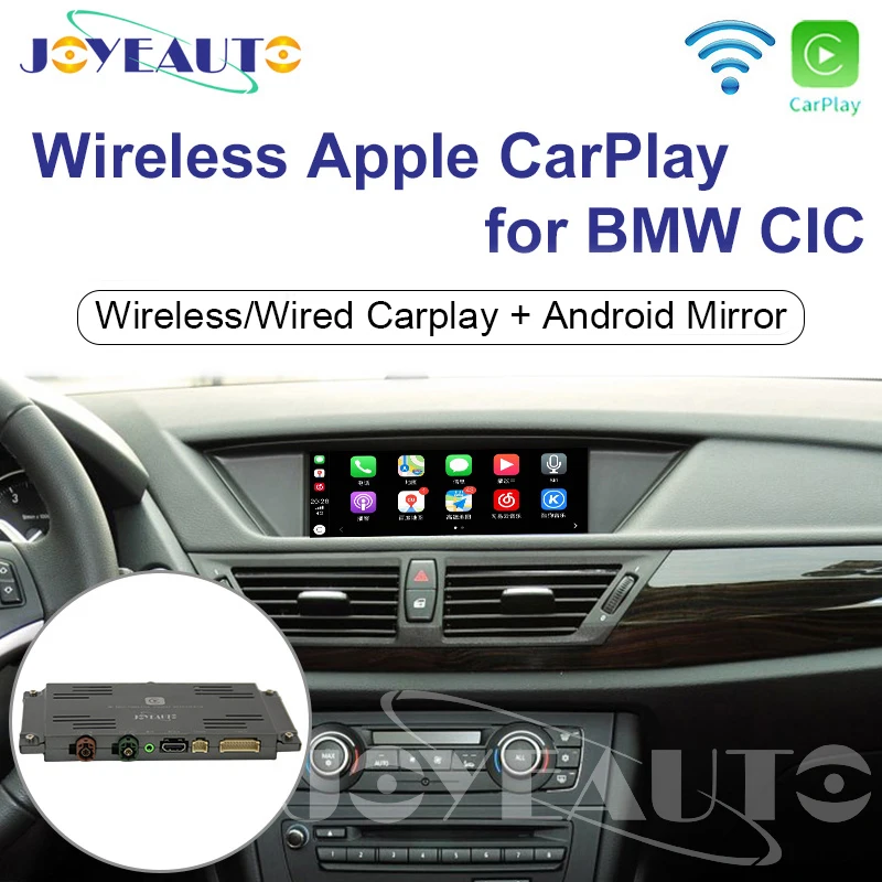 

Joyeauto WIFI Wireless Apple Carplay for BMW CIC 6.5 8.8 10.25 inch 1 3 5 6 7 series X1 X3 X5 X6 2009-2013 Android Auto Car Play