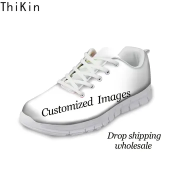 

THIKIN Custom Images or Logo Flats Casual Shoes Breathable Comfortable Shoes Woman's Men's Flat Shoe