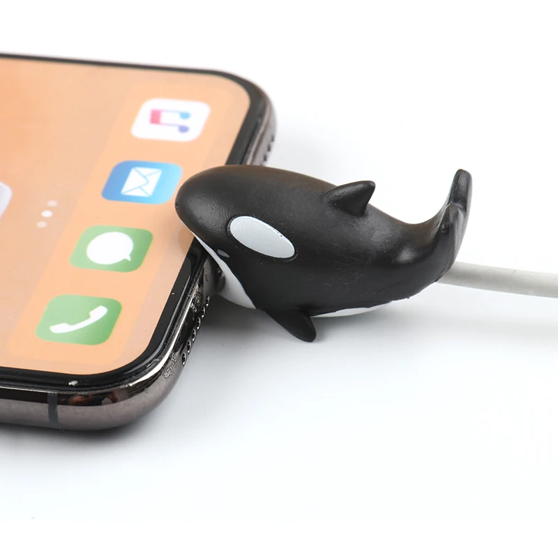 Телефон USB кабель chompers милые животные кабель протектор для iphone зарядки провода держатель мобильного телефона Кабельный органайзер