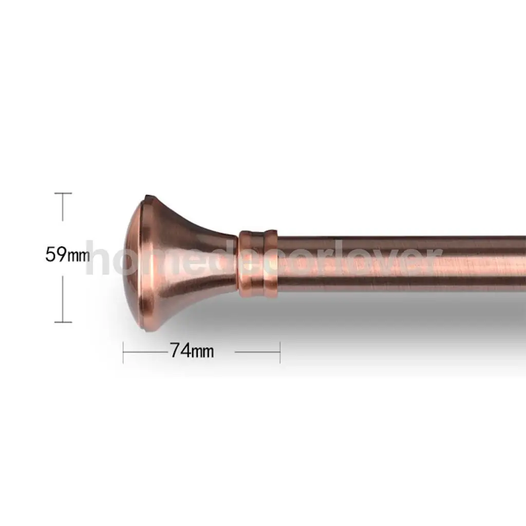 1 Piece Retro Curtain Pole Rod Finials Ends Heads 28mm