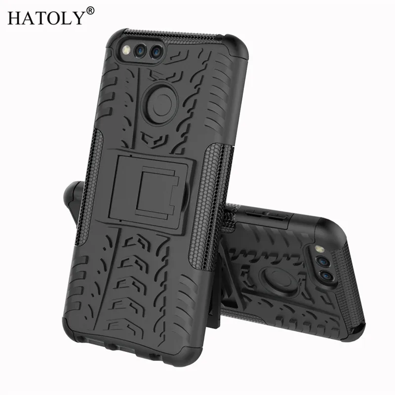 Чехол HATOLY для huawei Honor 7X противоударный силиконовый прочный жесткий пластиковый