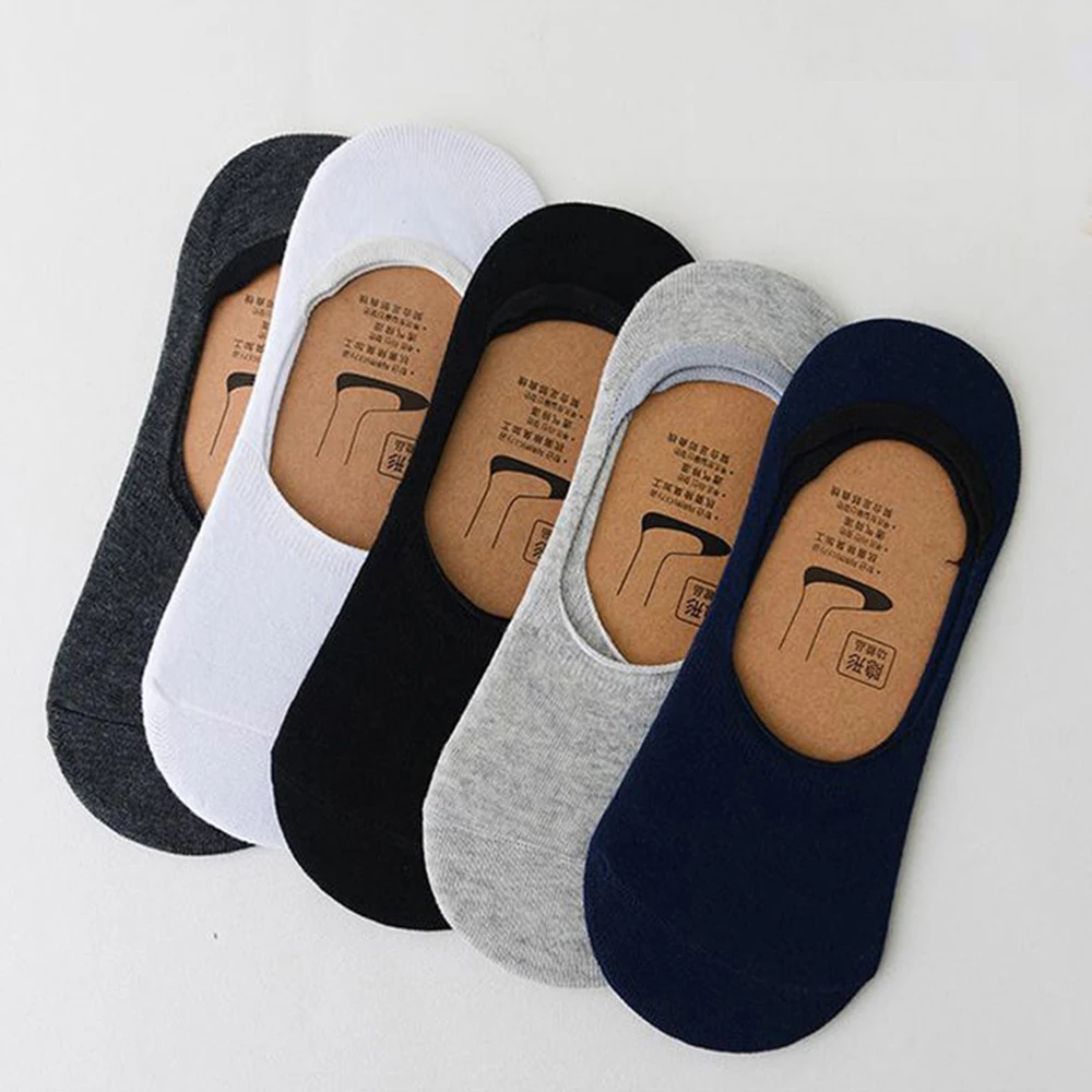 Buy 10 Pairs Men Non Slip New Fashion Cotton Invisible