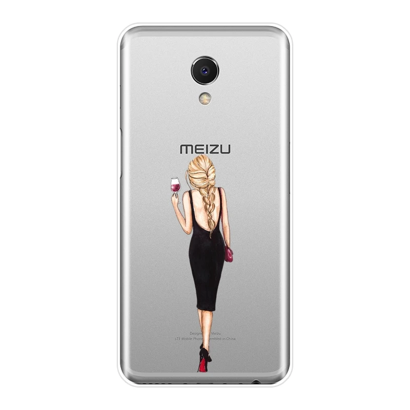 Мягкий силиконовый чехол для телефона Meizu M2 M3 M3S M5 M5C M5S M6 M6S M6T Черный дорожный