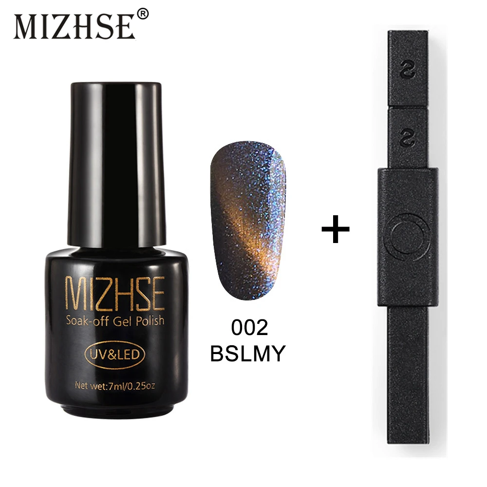 

MIZHSE Cat Eyes Gel Nail Polish Art 5D 12 Style Cat Eyes UV Gel Polish Soak Off UV Gel Polish Lacquer with Strong Magnetic Board