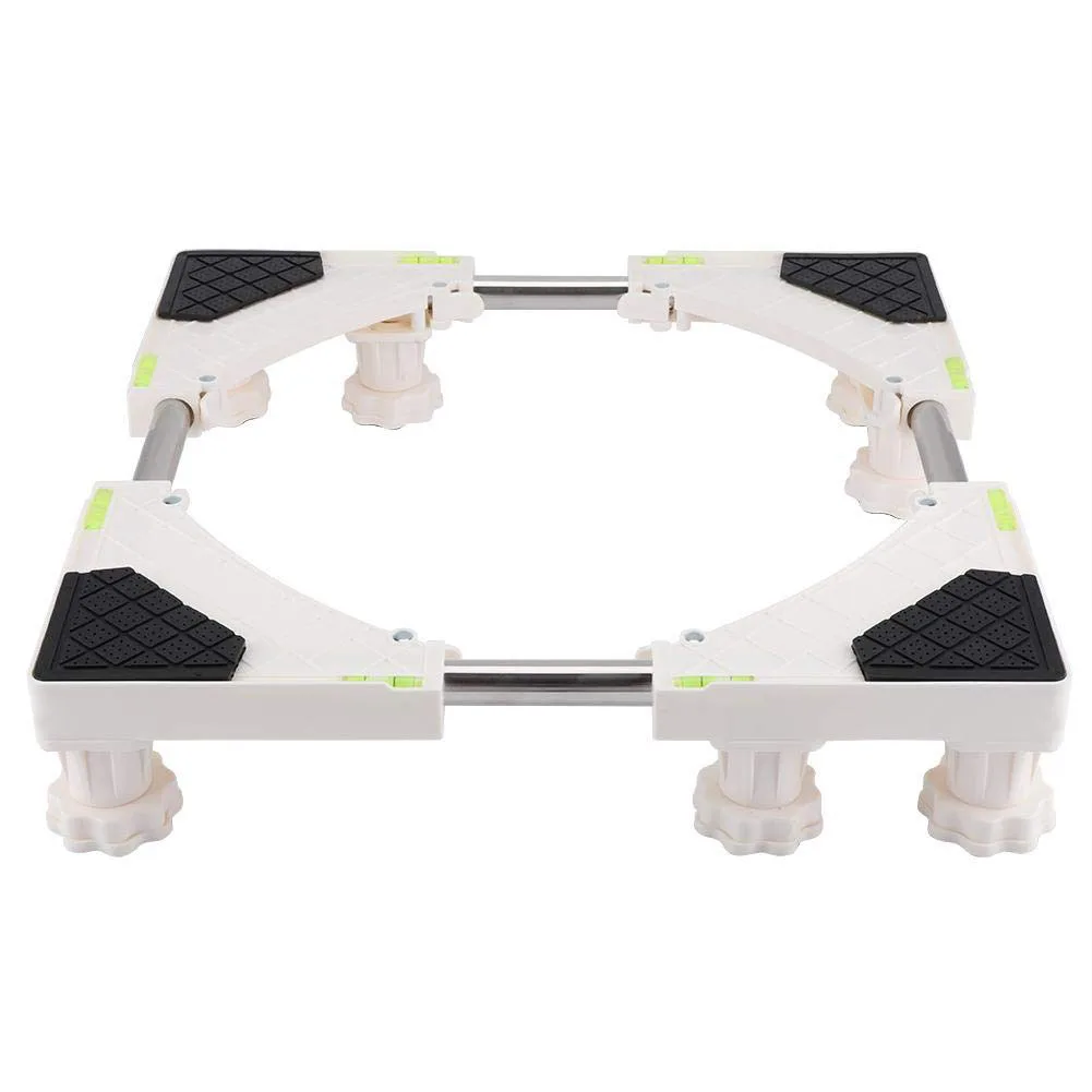 

4/8 Feet Anti Slip Refrigerator Holder With Wheels Household Appliances Washing Machine Base Adjustable Stand Bracket Fridge