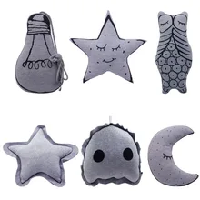 Светящийся фон луна ночь Звездная лампа Сова Подушка для маленьких детей Рождественский подарок