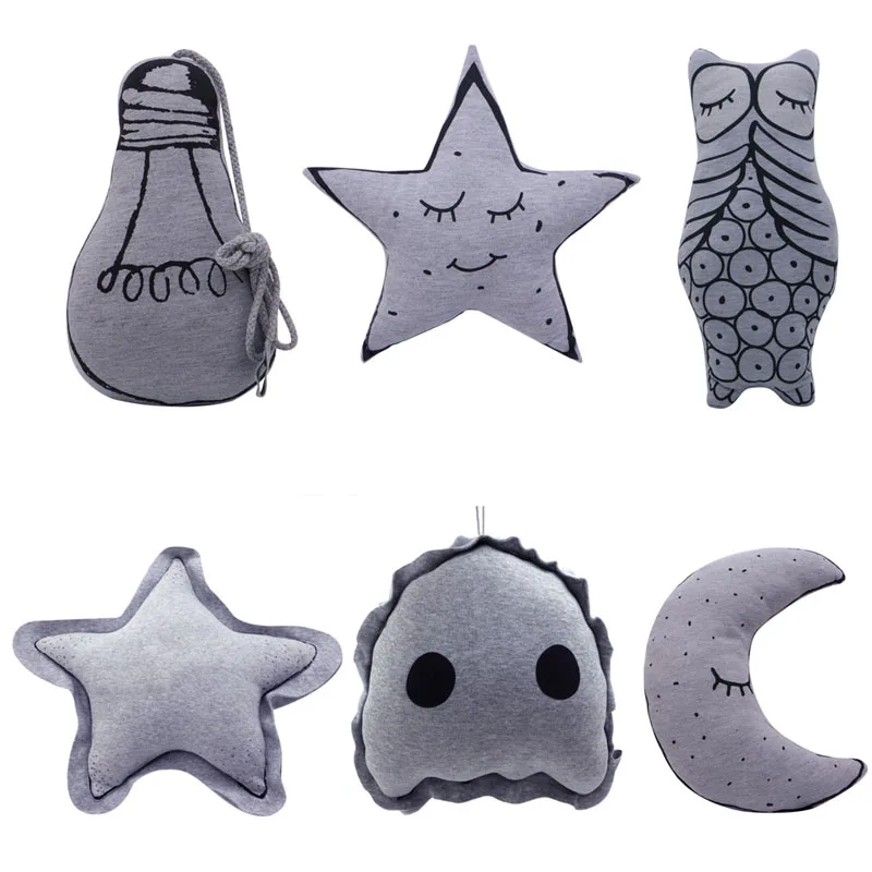 

Luminous Moon Night Star Bulb Owl Cushion Pillow Kids Child Christmas Xmas Gift