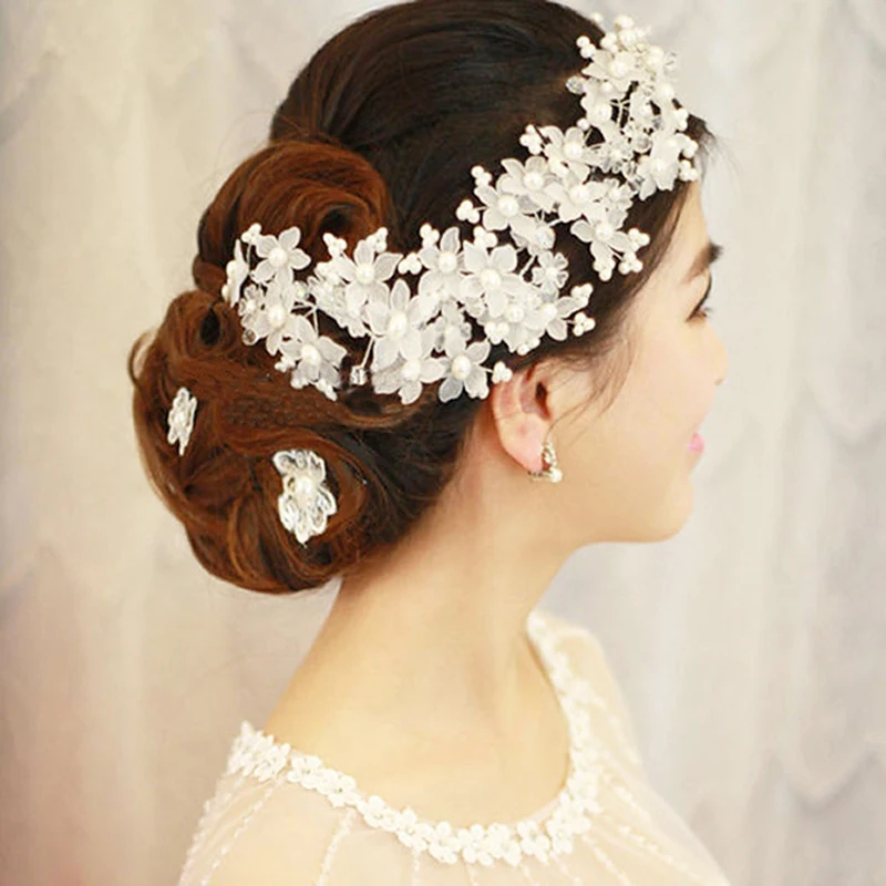 Bridal font b Tiara b font font b jewelry b font Crystal Rhinestone Flower font b