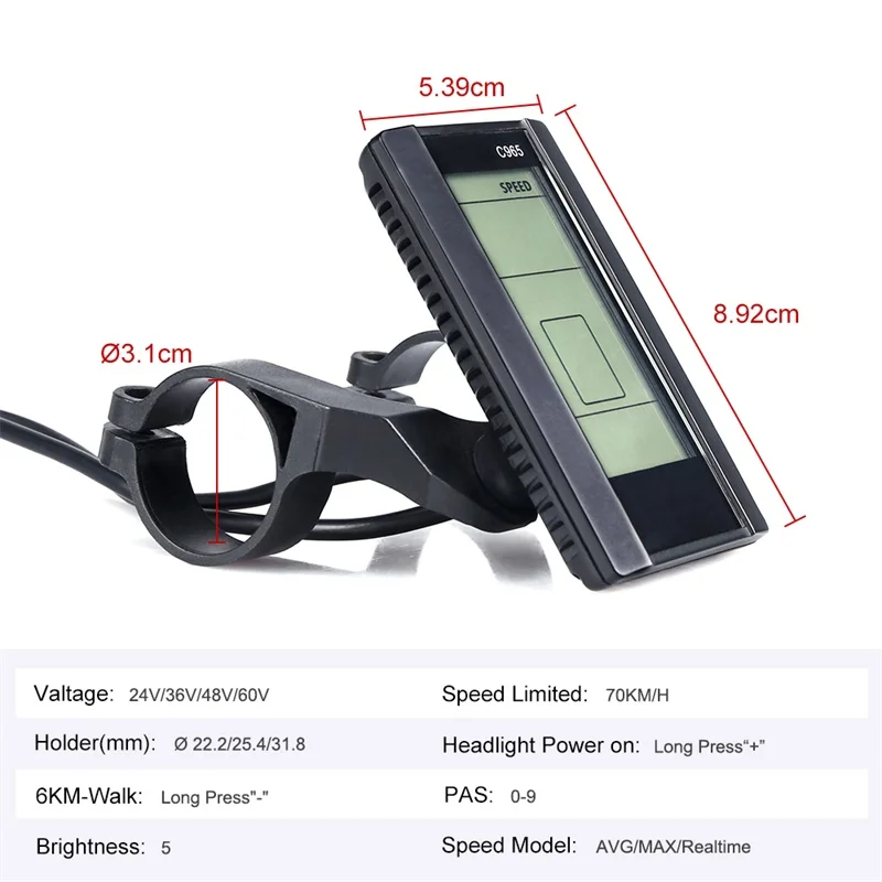 Discount C965 LCD Display Panel For Bafang Ebike BBS01 BBS02 BBSHD Mid Drive Conversion Kit Electric Bicycle Center Motor Component 5