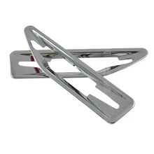 2 pcs per set Side Light Decoration Trim Cover Chrome Styling ABS Auto Accessories For KIA RIO K2 2011 2012 2013 2014Car Styling