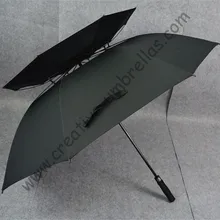 Купите 3 шт. получите 1 шт. бесплатно прямые зонты для гольфа. Настоящие двухслойные Стекловолоконные вал и ребра, автоматическое открывание, ветронепроницаемые, анти-thunderbolt