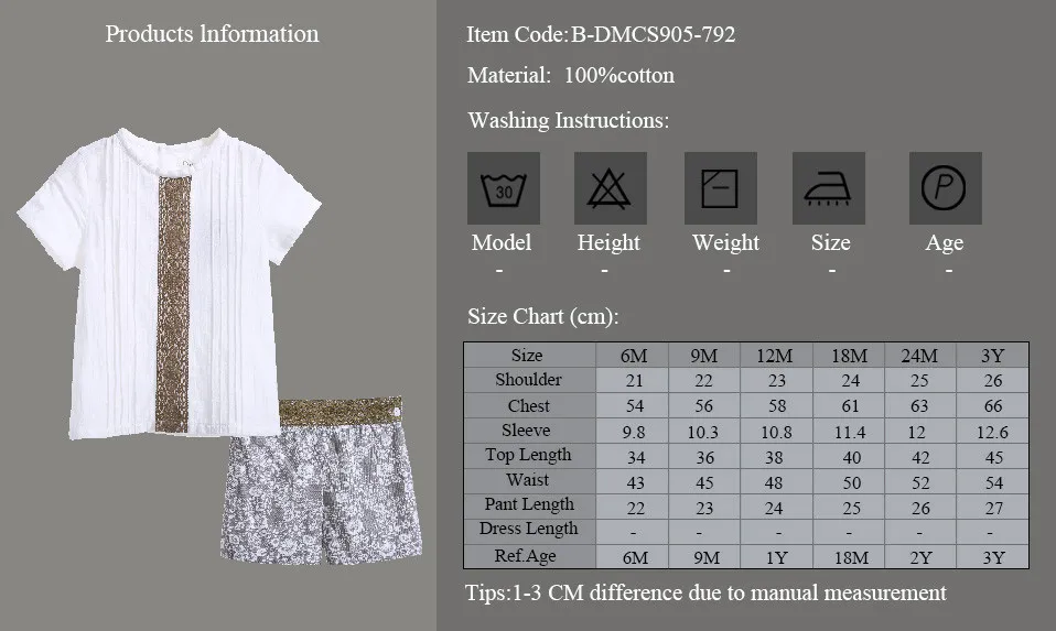 Pettigirl/комплект летней одежды для мальчиков; белая хлопковая рубашка с коричневым кружевом; серые шорты с цветочным принтом для мальчиков; B-DMCS905-792 одежды