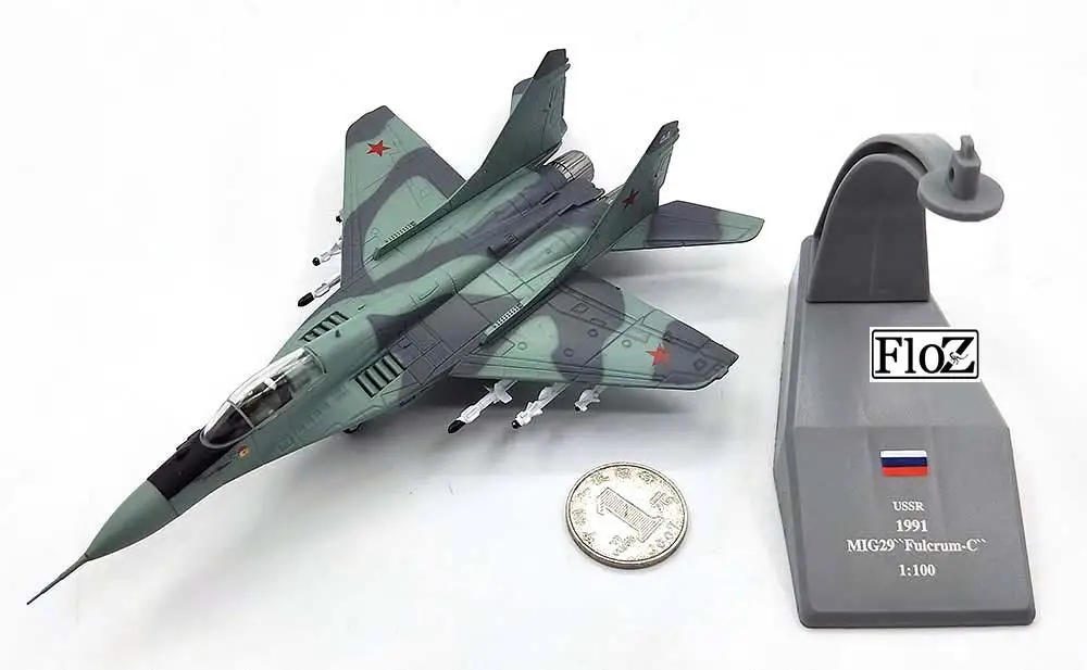 Mig 29 Fulcrum C 1/100 литье под давлением модель самолета Mikoyan советский| |