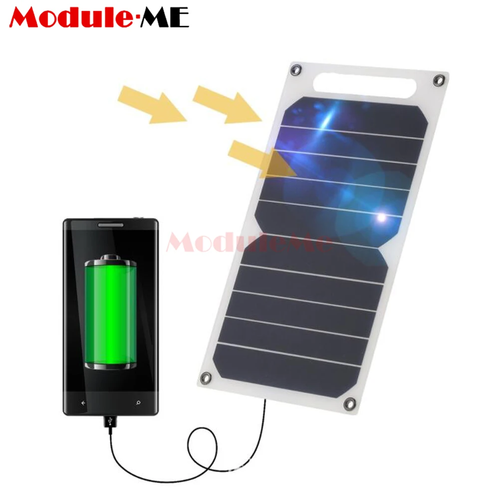 

New USB Ports 10W 5V Solar Panel Charger Portable Ultra Thin Solar Panel for 6s/6/Plus for Galaxy S6 Smart Phone Solar Charger