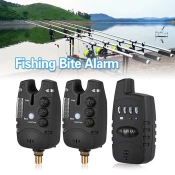 

Lixada Digital Wireless Fishing Alarm Set Waterproof Fishing Bite Alarms Receiver LED Carp Fishing Alert Set With Case