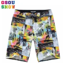 GSOU SNOW/Новые летние обшитые мужские шорты для пляжного отдыха, мужские шорты для плаванья с принтом, быстро сохнет шорты для серфинга