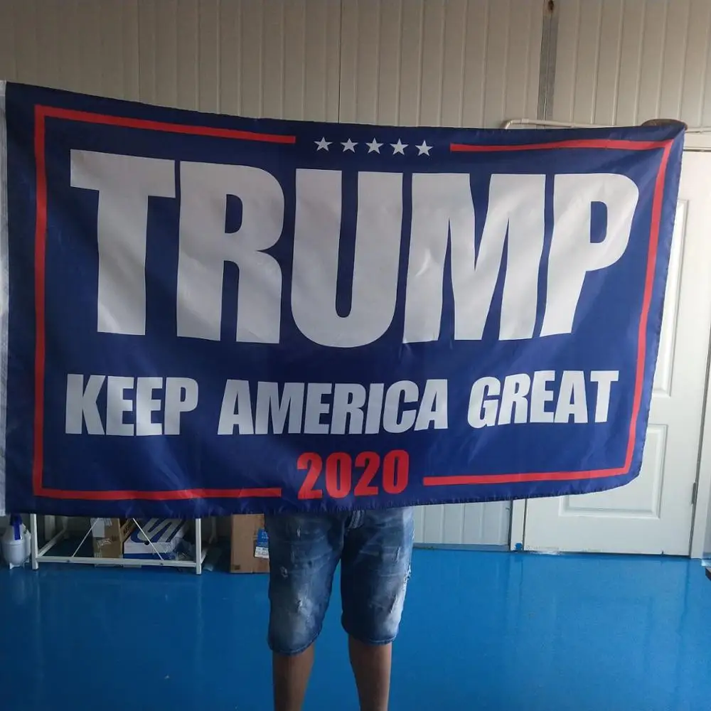 

150x90cm Trump 2020 Flag Double Sides Printed Donald Trump Flag Keep America Great Donald for President USA