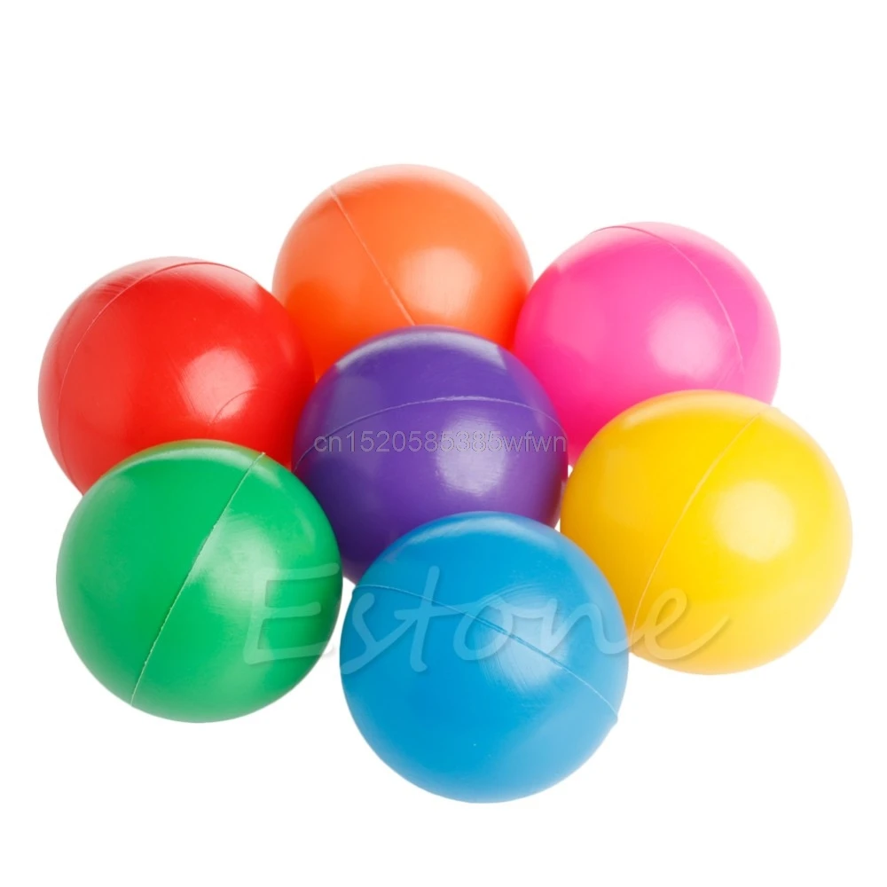 5,6 см красочные шары для маленьких детей безопасный яма игрушка Плавание Мягкие пластик весело красочные океан 50 шт. # HC6U # Прямая доставка